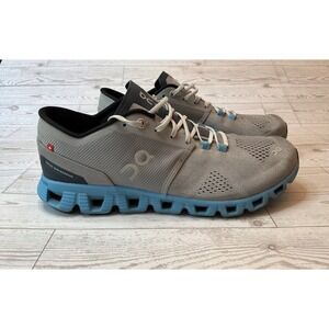 On Cloudstratus Running Shoes Mens 9 Grey Blue Double CloudTec Gorpcore